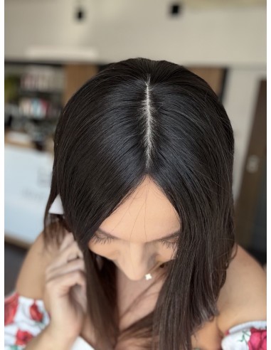 "KASIA 35 CM" TOPPER Z WŁOSÓW NATURALNYCH