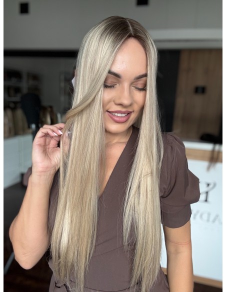 "ANIA 65 CM PREMIUM"-TOPPER Z WŁOSÓW NATURALNYCH