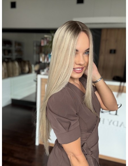 "ANIA 65 CM PREMIUM"-TOPPER Z WŁOSÓW NATURALNYCH