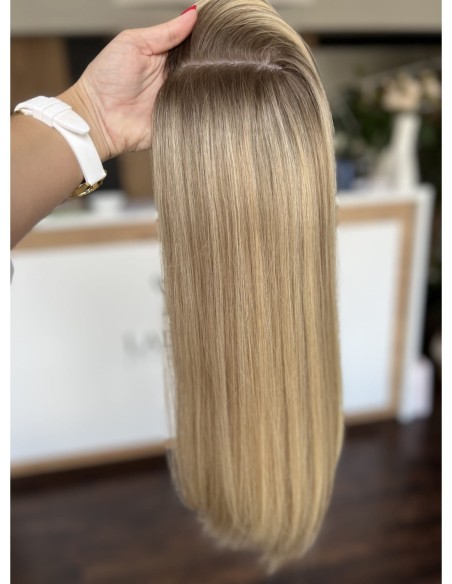 "ANIA 50 CM PREMIUM"-TOPPER Z WŁOSÓW NATURALNYCH