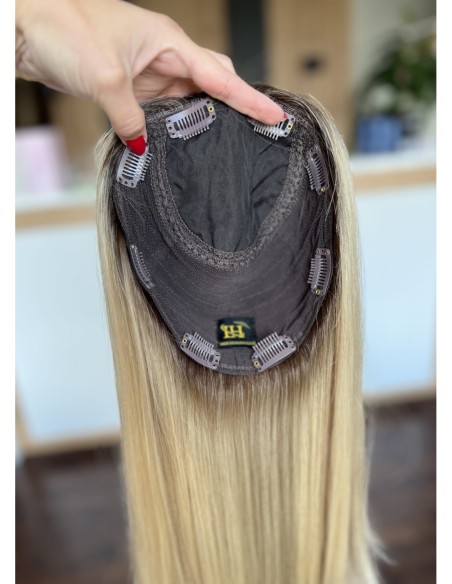 "ANIA 50 CM PREMIUM"-TOPPER Z WŁOSÓW NATURALNYCH