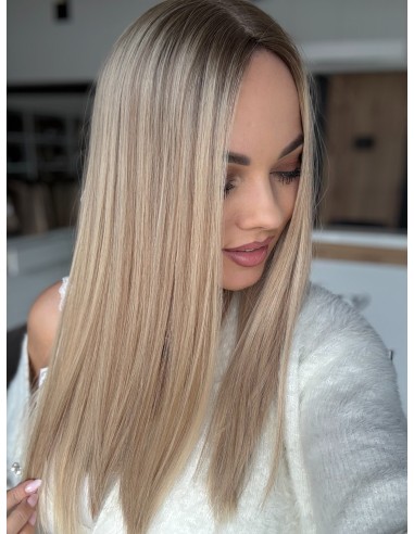 "ANIA 50 CM PREMIUM"-TOPPER Z WŁOSÓW NATURALNYCH