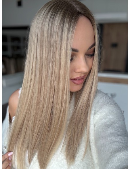"ANIA 50 CM PREMIUM"-TOPPER Z WŁOSÓW NATURALNYCH