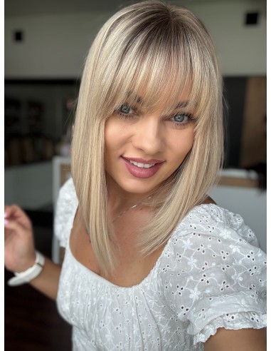 ANIA 30 CM "M"  "LACE TOP PERUKA Z WŁOSÓW NATURALNYCH  PREMIUM