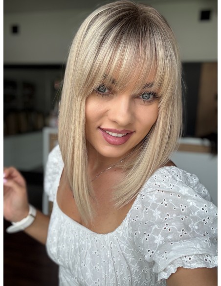 ANIA 30 CM "M"  "LACE TOP PERUKA Z WŁOSÓW NATURALNYCH  PREMIUM