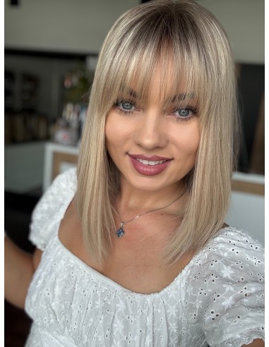 ANIA 30 CM "M"  "LACE TOP PERUKA Z WŁOSÓW NATURALNYCH  PREMIUM