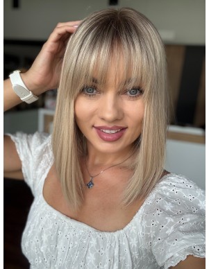 ANIA 30 CM "M"  "LACE TOP PERUKA Z WŁOSÓW NATURALNYCH  PREMIUM 2