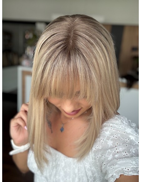 ANIA 30 CM "M"  "LACE TOP PERUKA Z WŁOSÓW NATURALNYCH  PREMIUM