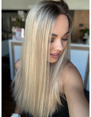 "ANIA 55 CM "S"  "LACE TOP PERUKA Z WŁOSÓW NATURALNYCH  PREMIUM 2