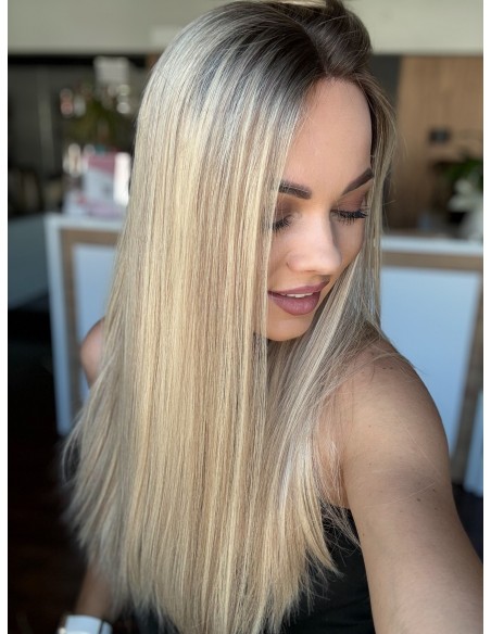 "ANIA 55 CM "S"  "LACE TOP PERUKA Z WŁOSÓW NATURALNYCH  PREMIUM