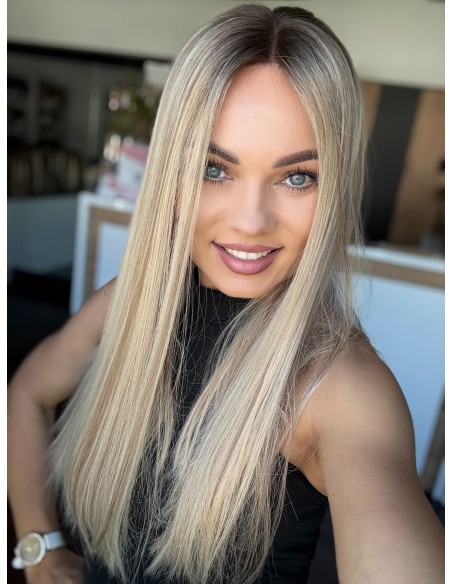 "ANIA 55 CM "S"  "LACE TOP PERUKA Z WŁOSÓW NATURALNYCH  PREMIUM