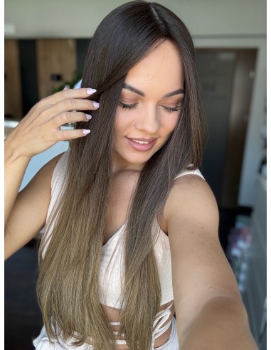 GABI 65 CM-TOPPER Z WŁOSÓW NATURALNYCH-PREMIUM