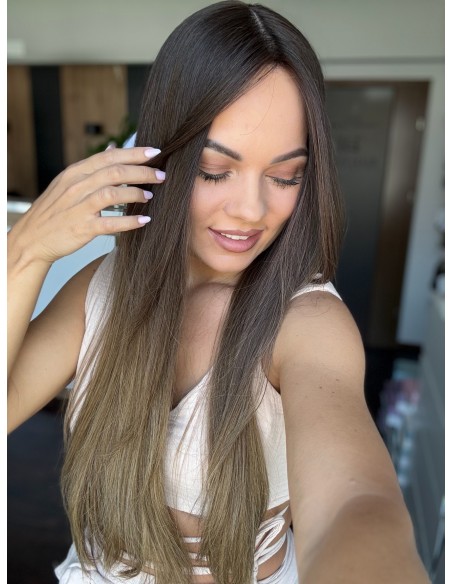 GABI 65 CM-TOPPER Z WŁOSÓW NATURALNYCH-PREMIUM