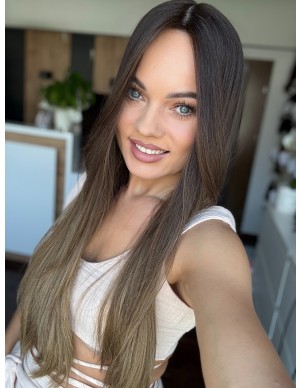 GABI 65 CM-TOPPER Z WŁOSÓW NATURALNYCH-PREMIUM