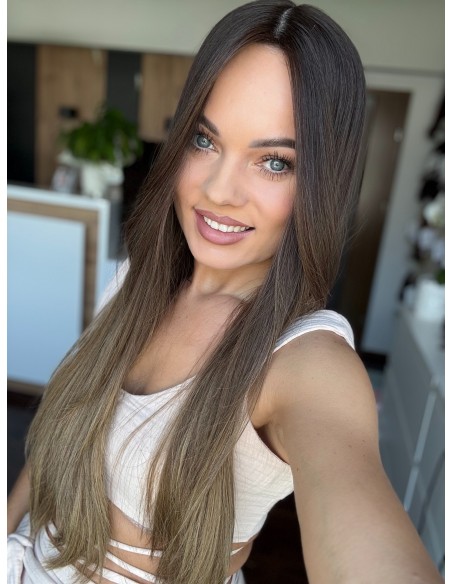 GABI 65 CM-TOPPER Z WŁOSÓW NATURALNYCH-PREMIUM