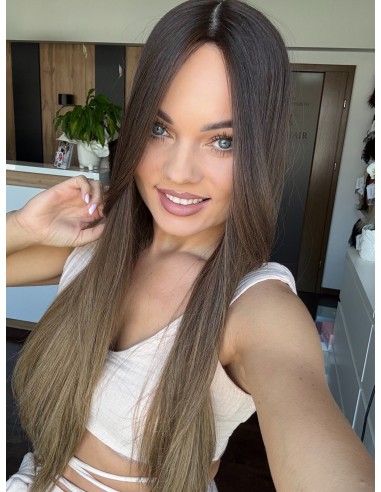 GABI 65 CM-TOPPER Z WŁOSÓW NATURALNYCH-PREMIUM