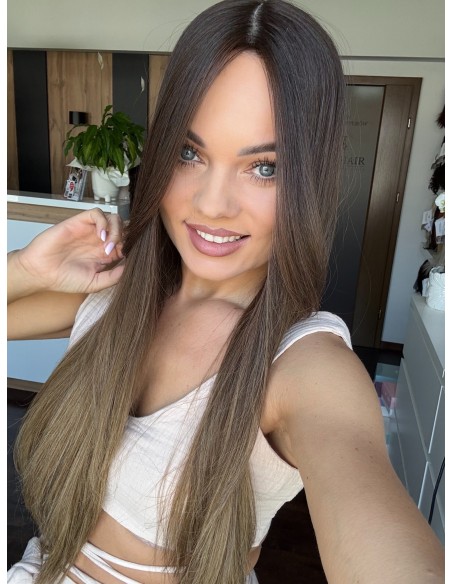 GABI 65 CM-TOPPER Z WŁOSÓW NATURALNYCH-PREMIUM