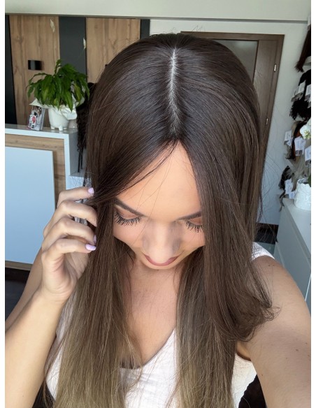 GABI 65 CM-TOPPER Z WŁOSÓW NATURALNYCH-PREMIUM