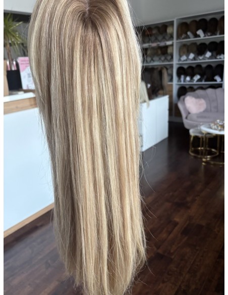 VANESSA 60 CM "DŁUGI TOPPER Z WŁOSÓW NATURALNYCH Z GRZYWKĄ HOLLYWOOD