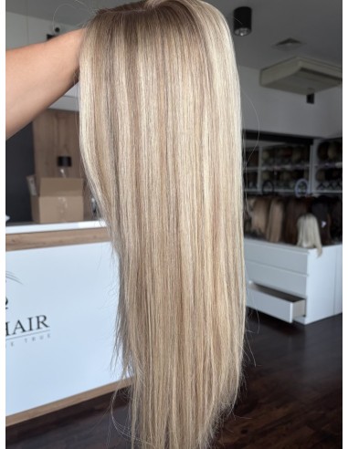 VANESSA 60 CM "DŁUGI TOPPER Z WŁOSÓW NATURALNYCH Z GRZYWKĄ HOLLYWOOD