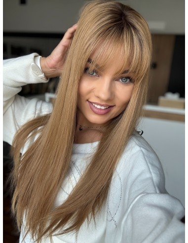 PAULA 55CM "XS" - PERUKA SILKTOP Z WŁOSÓW NATURALNYCH