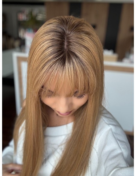 PAULA 55CM "XS" - PERUKA SILKTOP Z WŁOSÓW NATURALNYCH