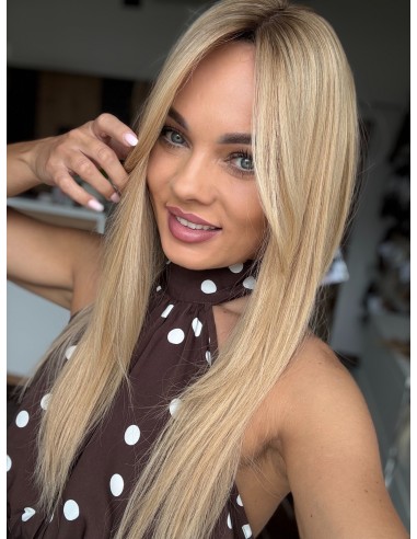 Topper Wilma 50–55 cm – baleyage blond, włosy naturalne