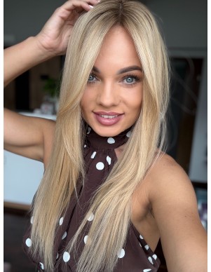 Topper Wilma 50–55 cm – baleyage blond, włosy naturalne