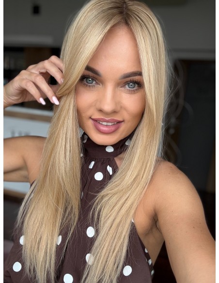 Topper Wilma 50–55 cm – baleyage blond, włosy naturalne