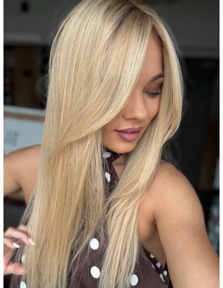 Topper Wilma 50–55 cm – baleyage blond, włosy naturalne