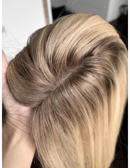 Topper Wilma 50–55 cm – baleyage blond, włosy naturalne