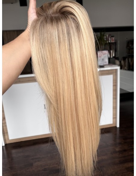 Topper Wilma 50–55 cm – baleyage blond, włosy naturalne
