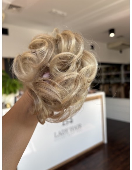 Gumka z włosów naturalnych baleyage blond 16