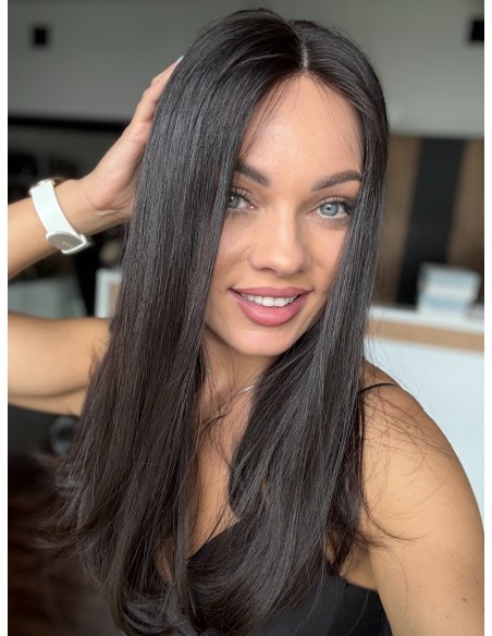 INA 50 "M"- DŁUGA PERUKA LACE FRONT Z WŁOSÓW NATURALNYCH VIRGIN