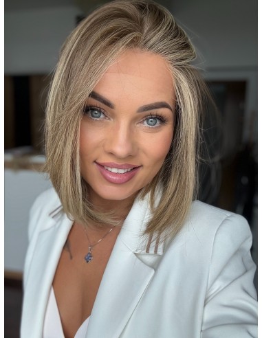 Laura S02 35 cm "S" Peruka z włosów naturalnych  PREMIUM