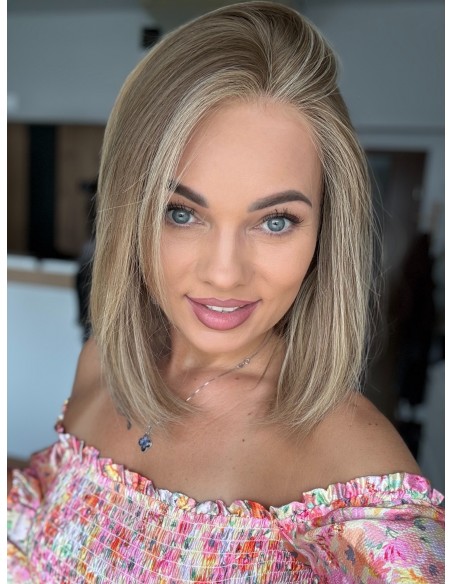 Laura S01 35 cm "S" Peruka z włosów naturalnych  PREMIUM