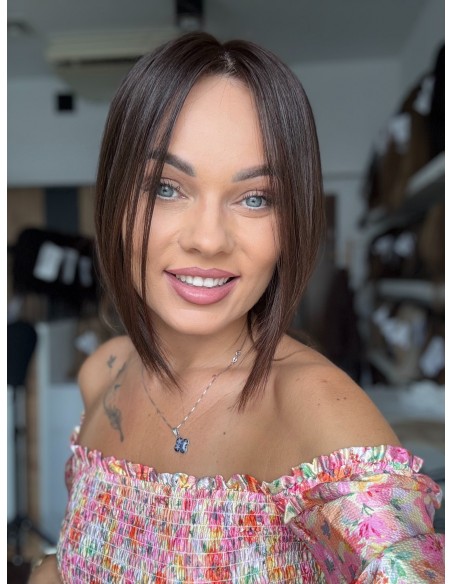 Nila 30 cm  silk top-topper z włosów naturalnych