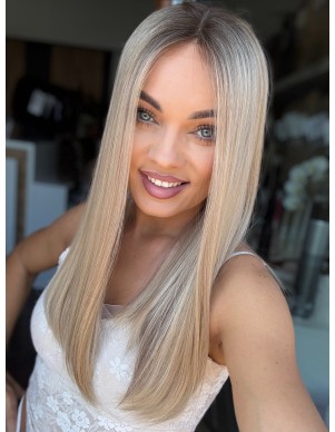ANIA 50 CM "XS"  "LACE TOP PERUKA Z WŁOSÓW NATURALNYCH  PREMIUM