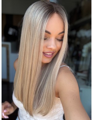 ANIA 50 CM "XS"  "LACE TOP PERUKA Z WŁOSÓW NATURALNYCH  PREMIUM 2