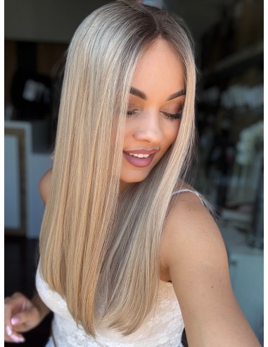 ANIA 50 CM "XS"  "LACE TOP PERUKA Z WŁOSÓW NATURALNYCH  PREMIUM