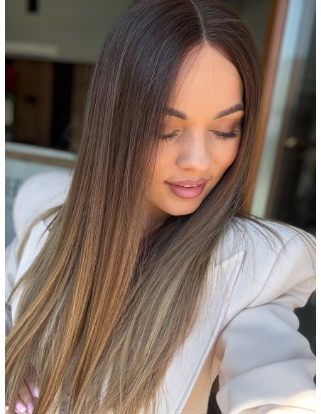 Gabi 55 cm Peruka z włosów naturalnych  "S" PREMIUM