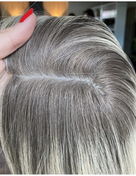 Topper Noa 45–50 cm – chłodny blond, włosy naturalne