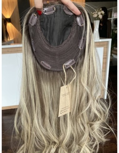 Topper Noa 45–50 cm – chłodny blond, włosy naturalne