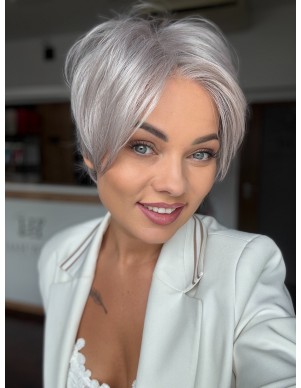 Moon Pearl Grey - Peruka z włosów syntetycznych Nah