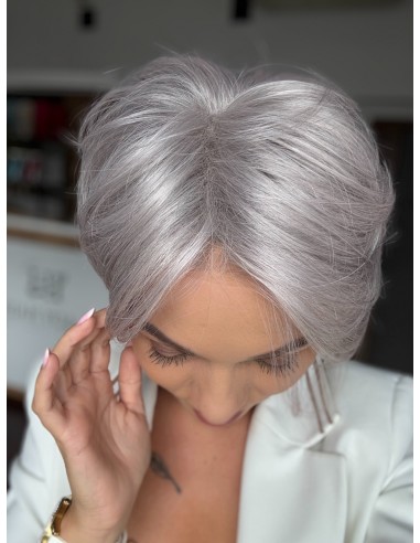 Moon Pearl Grey - Peruka z włosów syntetycznych Nah