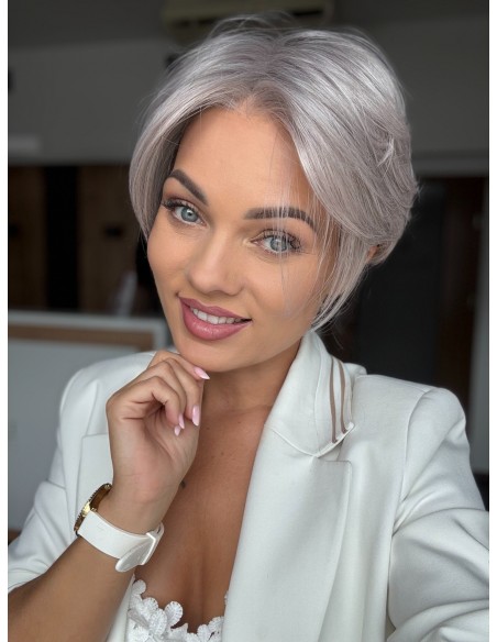 Moon Pearl Grey - Peruka z włosów syntetycznych Nah