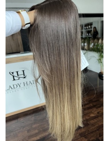 GABI 65 CM Z GRZYWKĄ-TOPPER Z WŁOSÓW NATURALNYCH-PREMIUM