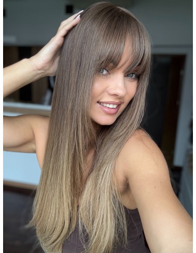 GABI 65 CM Z GRZYWKĄ-TOPPER Z WŁOSÓW NATURALNYCH-PREMIUM