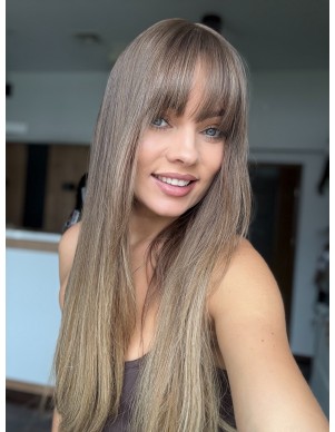 GABI 65 CM Z GRZYWKĄ-TOPPER Z WŁOSÓW NATURALNYCH-PREMIUM