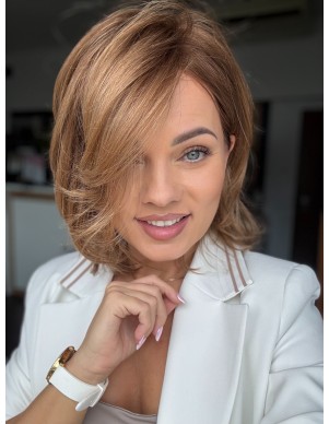 Idalia AN-Krótka peruka z włosów naturalnych  S/M